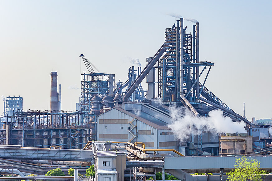 Línea de producción de altos hornos de fabricación de hierro